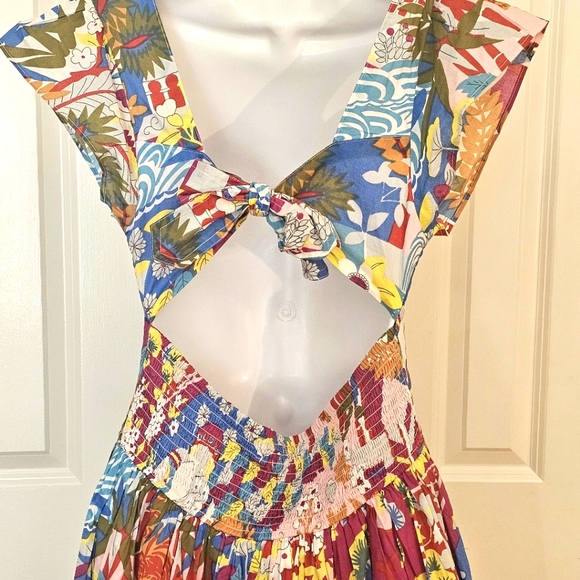 Caroline Constas Claudia Midi Flutter Sleeve Open Back Dress - Picture 7 of 12